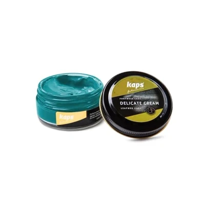 Image of Kaps Shoe Care Cream, Intensive Leather and Nourishing, Delicate (165 turquoise)