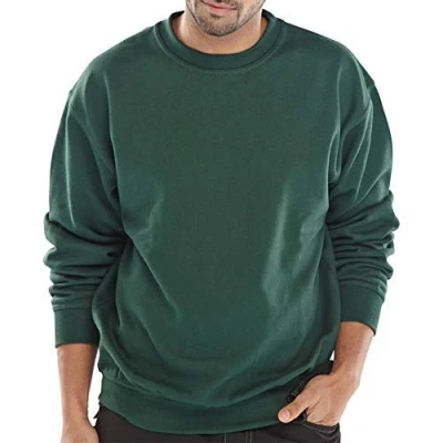 Image of Click Polycotton Sweatshirt Bottle Green 4XL