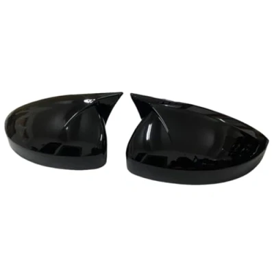 Image of Car Wing Mirror Covers Cap For VW Tiguan MK2 2017 2018 2019 2020 2021 2022 Rearview Cover Side Reversing Rear View Trim Caps Door Caps(Gloss Black)