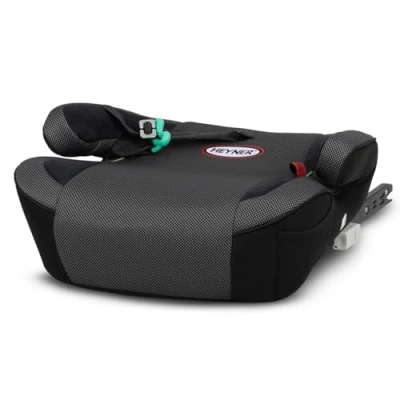 Image of Ergonomic Large Size Booster Seat with Isofix Installation Suitable for Children 6 12 Years Crash Energy Absorbing (Black)