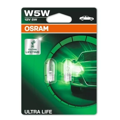 Image of OSRAM ULTRA LIFE, W5W, Double Blister (2 lamps), white