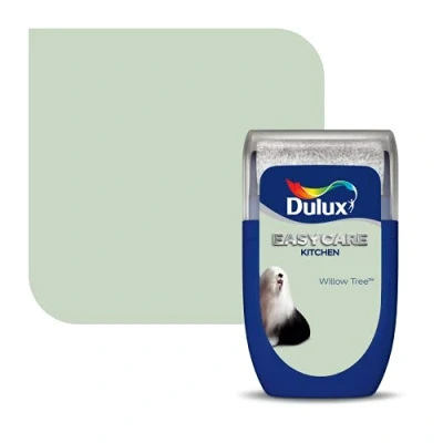 Image of Dulux Easycare Kitchen Tester Paint, Willow Tree, 30 ml