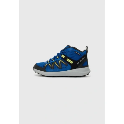 Image of Columbia Youth Unisex Peakfreak Rush Mid Waterproof, Rise Trekking and Hiking Boots, Mountain Blue, Voltage, 13