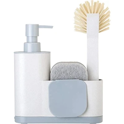 Image of VIGAR 4 Piece Sink Set, Light Grey, Mediano