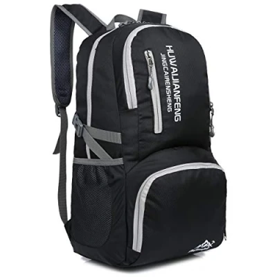 Image of Crenze 35L/45L Lightweight Foldable Backpack Travel Hiking Daypack, Men Women Durable Handy Waterproof Rucksack for Camping Mountaineering Walking Cycling Climbing
