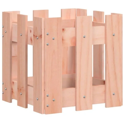 Image of vidaXL Garden Planter with Fence Design 30x30x30 cm Solid Wood Douglas