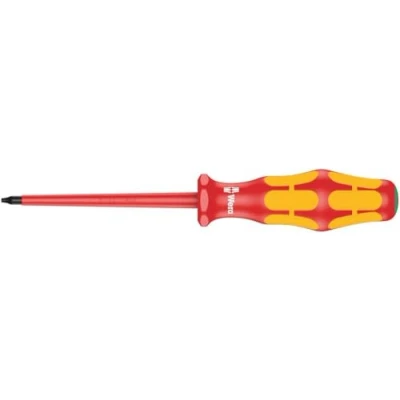 Image of Wera 05006182001 6 x 80 mm TX &quot;167i VDE&quot; Insulated Screwdriver for TORX Screws Silver