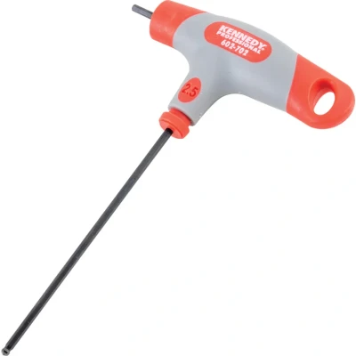 Image of Kennedy T handled Hexagon Key Ball Driver 2.5mm x 140mm