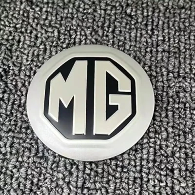 Image of 4Pcs Car Wheel Centre Hub Caps for MG MG4 2022 2023 2024,Waterproof Anti Rust Automotive Covers with Logo Emblem Styling Accessories,Silver