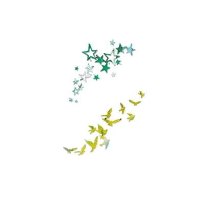 Image of Sizzix Thinlits Die Set 662673, Birds &amp; Stars, 2 Pack, Metal, Multicolour, Multiple Sizes