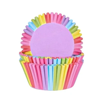 Image of Cupcake Wrapper,200Pcs Rainbow Paper Cases for Baking Muffin Cup Cake Liners Small Wrapper Birthday Christmas Party Dessert Decoration