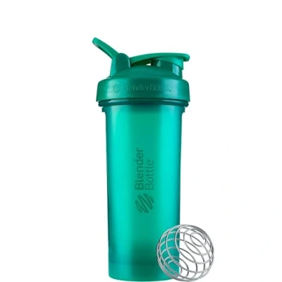 Image of BlenderBottle Classic V2 Shaker Bottle with Stainless Steel Ball, Perfect for Protein Shakes, Dishwasher Safe, 830ml, Emerald