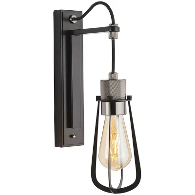 Image of Alessandria Wall Lamp Black Chrome Plate &amp; Matt