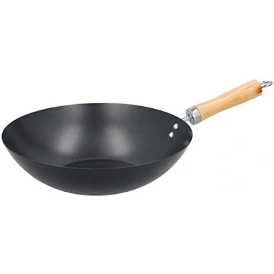 Image of Wok 30 cm Wooden Handle Non Stick Coating