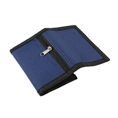 Image of ZHONYEE RFID Slim Camouflage Wallet for Kids/Trifold Wallets Men/Mini Trifold Coin Purse with Zipper Kids (Navy Blue)