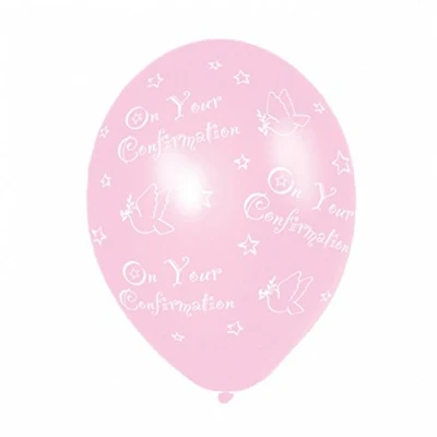 Image of Amscan 992302 Balloon 6pk 11&#039;&#039; Confirm Pink