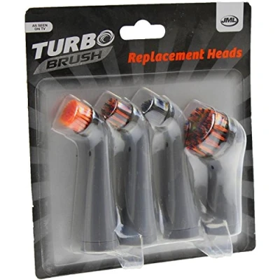 Image of Jml Turbo Brush 4 Replacement Deep Kitchen Cleaning Oscillating Brushing Heads