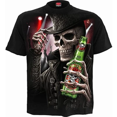 Image of Spiral Mens M101 T Shirts, Black, S UK