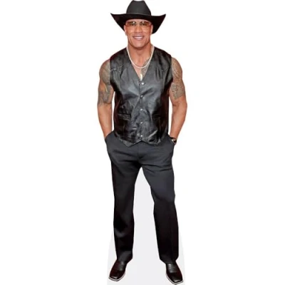 Image of Dwayne &#039;The Rock&#039; Johnson (Vest) Mini Size Cutout