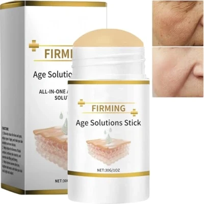 Image of Korean Age Solutions Stick, Collagen Peptides Firming Serum Luxurious Cream Moisturizer, Retinol Smooths Wrinkles Skin Tightening Stick (1Pcs)