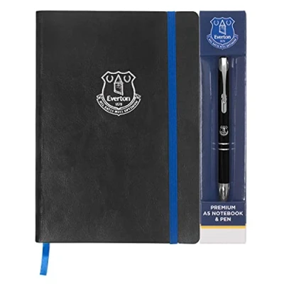Image of Everton FC Notebook &amp; Pen A5 Executive Premium OFFICIAL Football Gift
