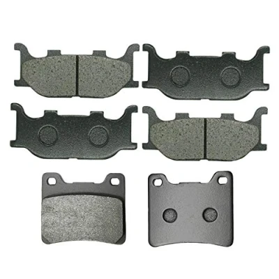 Image of S SYUU Front Rear Brake Pads Compatible with Yamaha XVS1100 XVS 1100 Vstar Custom Midnight 2007 2008, V star Classic Silverado 1999 2009, Dragstar Virago XV1100, FA199F FA088R