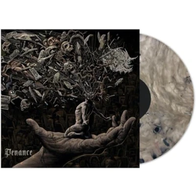 Image of Bound In Fear Penance 180g Translucent Gray w/ Black Marble vinyl 2021 USA LP ULR314