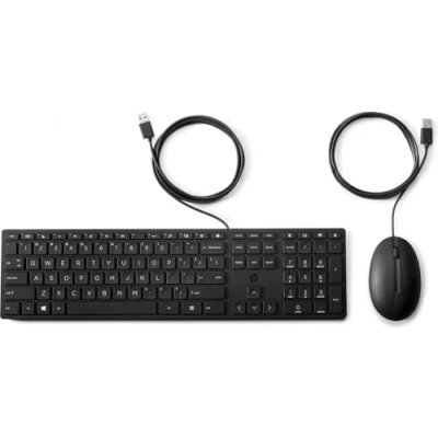 Image of HP Wired Desktop 320MK Mouse and Keyboard