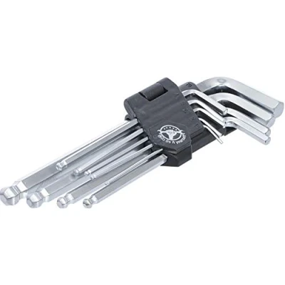 Image of BGS Diy 815 L Type Wrench Set internal Hexagon / with Ball Head 1.5 10 mm 9 pcs.