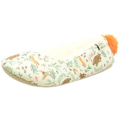 Image of Joules Girl&#039;s Dreama Slipper, Gruffalo White Floral, XX Small X UK