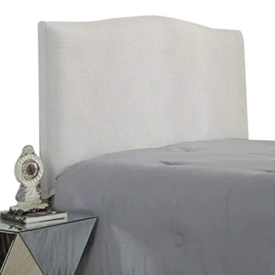 Image of GEBIN Stretch Solid Color Headboard Slipcover, Bed Cover Protector Slipcover for Dustproof Single Double King (White,150CM)