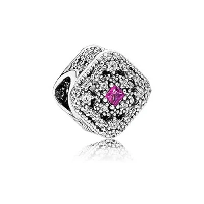 Image of PANDORA 792013NCC Women&#039;s Charm 925 Silver Zirconia White, Enamel, Cubic