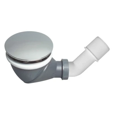 Image of Wirquin James Multi Directional Shower Waste Drain 90mm 360 degree with Cap Cover