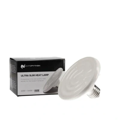 Image of WhitePython Ulta Slim Ceramic Heat Emitter 150 Watts Heating for Reptiles and Amphibians Lamp