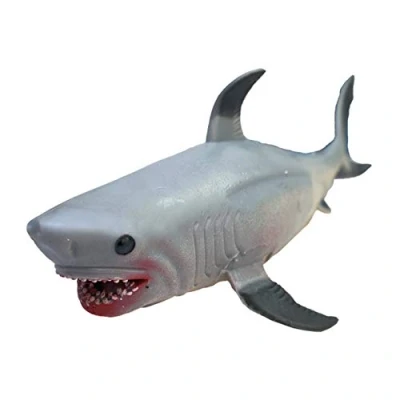 Image of Rep Pals Blacktip Reef Shark, stretchy Toy from Deluxebase. Super animal replicas that feel real, great for kids