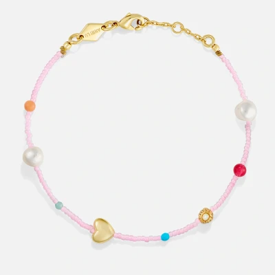 Image of Anni Lu Oh So Fine Beaded 18k Gold Plated Bracelet