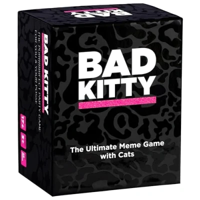 Image of BAD KITTY Party Game The PURRRRRFECT Adult Card for You, Your Posse &amp; Other Cool Cats! Perfect Friends, Family, College Students, Fun Parties and Board Games Night with Group