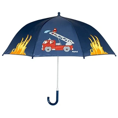Image of Playshoes Boy&#039;s Fireman Umbrella, Blue (Original), One Size