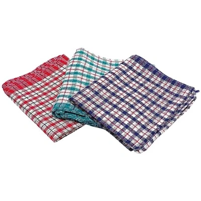 Image of 2Work Check Design Tea Towels 430 x 680 mm (Pack of 10)