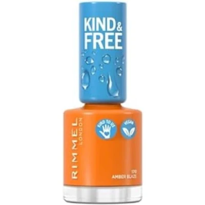 Image of RIMMEL Kind &amp; Free Nail Polish, 170 Amber Blaze, 8ml