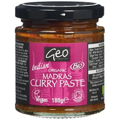 Image of Geo Organics Og Madras Curry Paste (180G) Organic Vegan