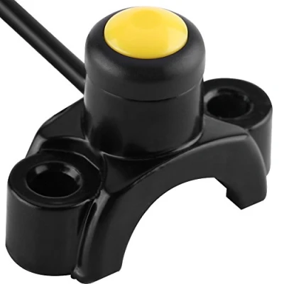 Image of Motorcycle ATV 7/8 Inch Handlebar Control Switch, Universal Handlebars Mount Engine Start Stop kill Button switch for Pit Dirt Bike Quad(Type A) car fahrrad motor