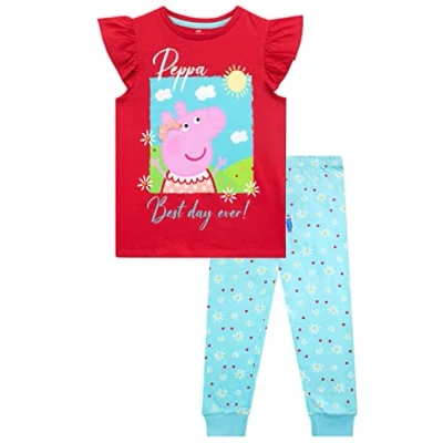 Image of Peppa Pig Girls Pyjamas Red 2 3 Years