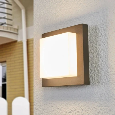 Image of Lucande Celeste discreet LED outdoor wall light