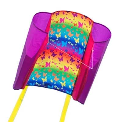 Image of MIC CIM single line kite for children Beach 29x18,5 inches incl. 40m and tails from the age of 3 up … (Butterfly)