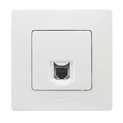 Image of Legrand 396442 Niloé Monoblock RJ11 Telephone Socket Full Mechanism White