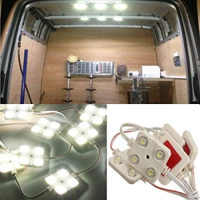 Image of 40HugeAuto Ultra Bright Interior Lighting Kit for Truck Car Caravan Ceiling Light DC 12V (White)