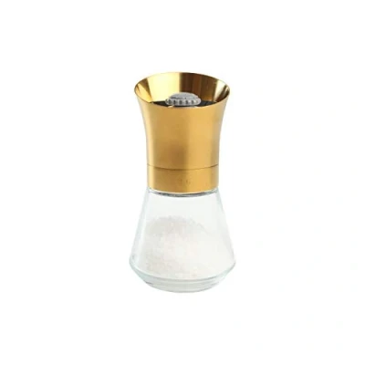 Image of T&amp;G CrushGrind Tip Top Deco Gold Salt Mill