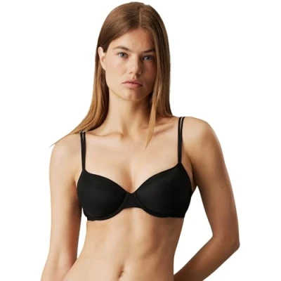Image of Calvin Klein Demi Plunge Bras Black (Black)