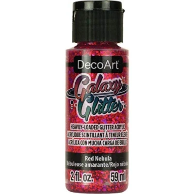 Image of Deco Art DecoArt Galaxy Glitter, Red, 59ml